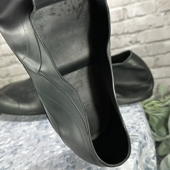 Tingly Black Rubber Over-Shoe Dress Shoe Galoshes Men’s Extra Large❄️VGUC❄️ - Picture 9 of 10